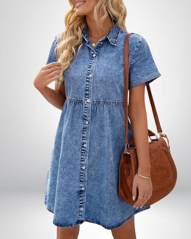 Odilie - Alltags Jeanskleid