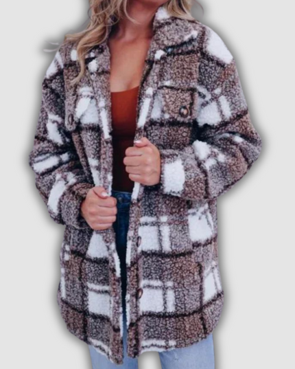 Laura - Kariertes Fleecejacke aus Polar-Fleece