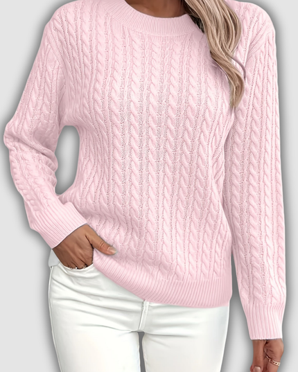 Frideruna - Lässiger locker sitzender Pullover mit Rundhalsausschnitt