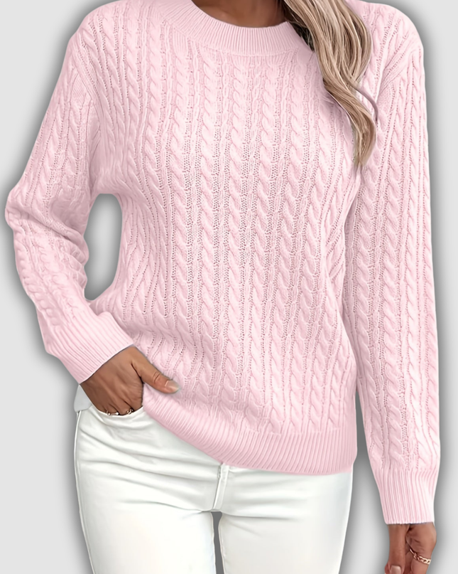 Frideruna - Lässiger locker sitzender Pullover mit Rundhalsausschnitt
