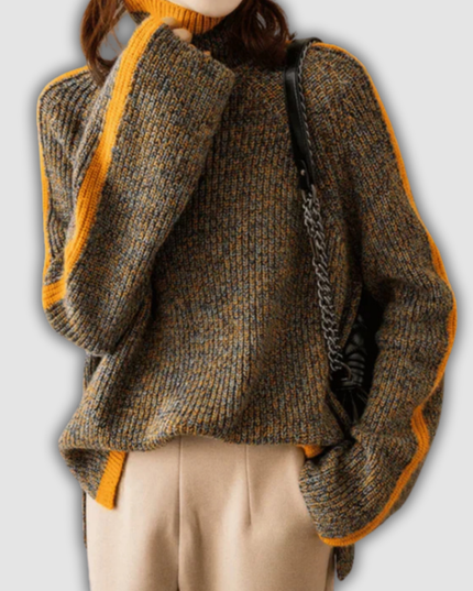 Hilma - Pullover mit hohem Kragen