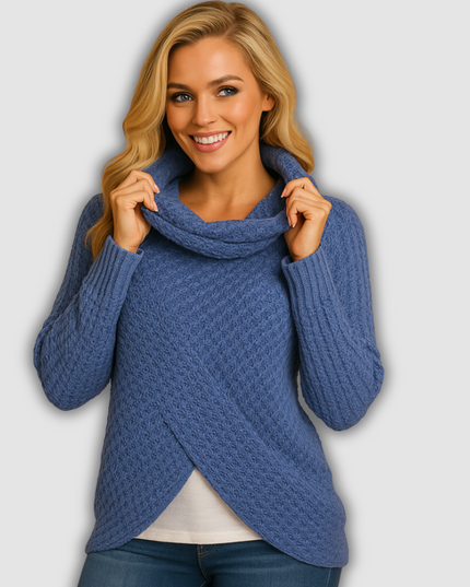 Quinley - Taillierter Damenstrickpullover