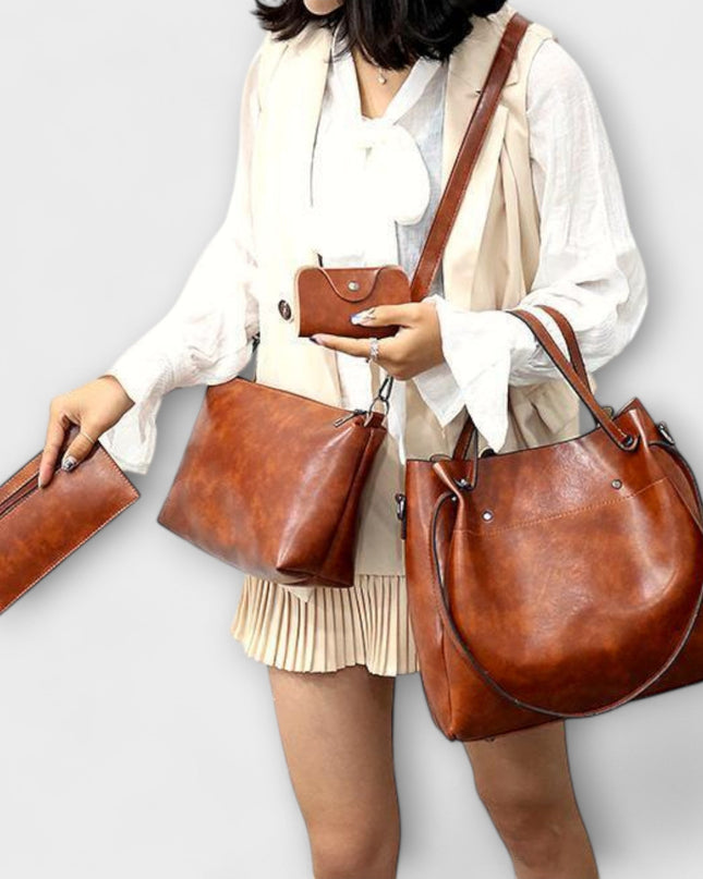 Ilse - 4-teiliges Vintage-Taschen-Set