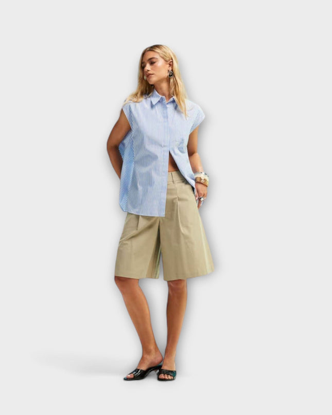 Leona - Ärmelloses gestreiftes Top