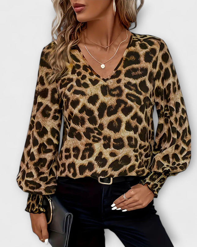 Stilvolle Bluse mit Leopardenmuster