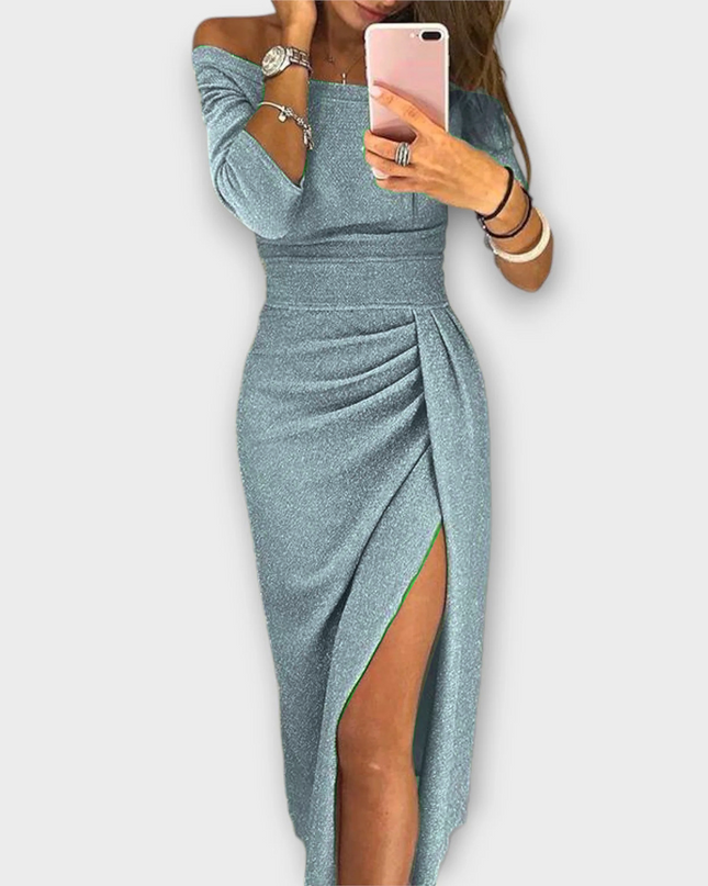 Queenie - Elegantes Off-Shoulder Kleid