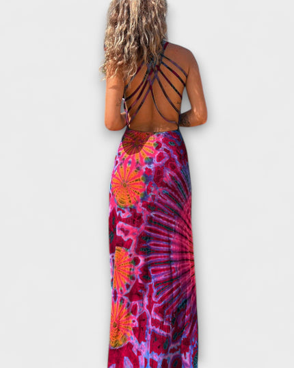 Elisabeth - La Bamba Tie-Dye Print Maxikleid