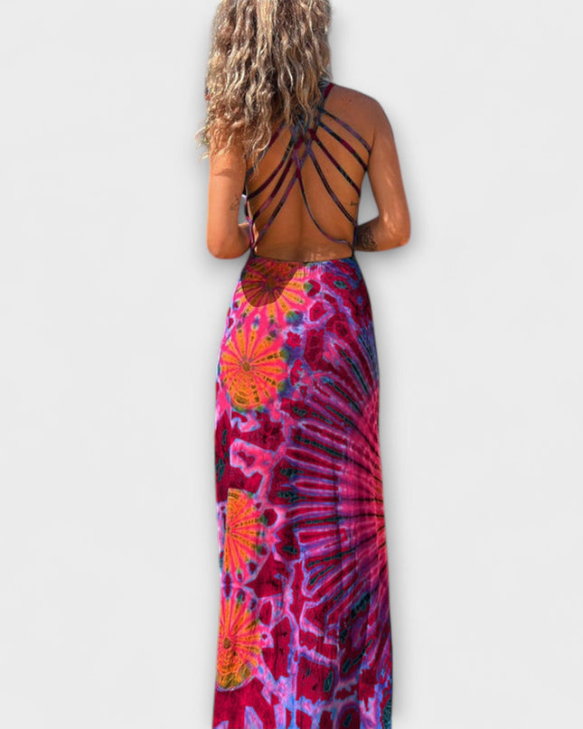 Elisabeth - La Bamba Tie-Dye Print Maxikleid