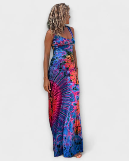 Elisabeth - La Bamba Tie-Dye Print Maxikleid