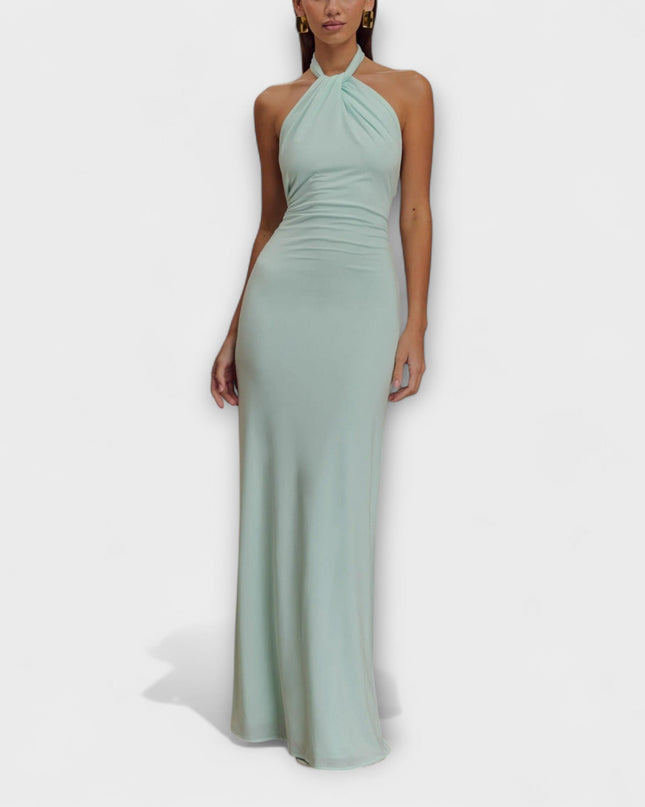 Freya - Slinky Halter Maxi Kleid