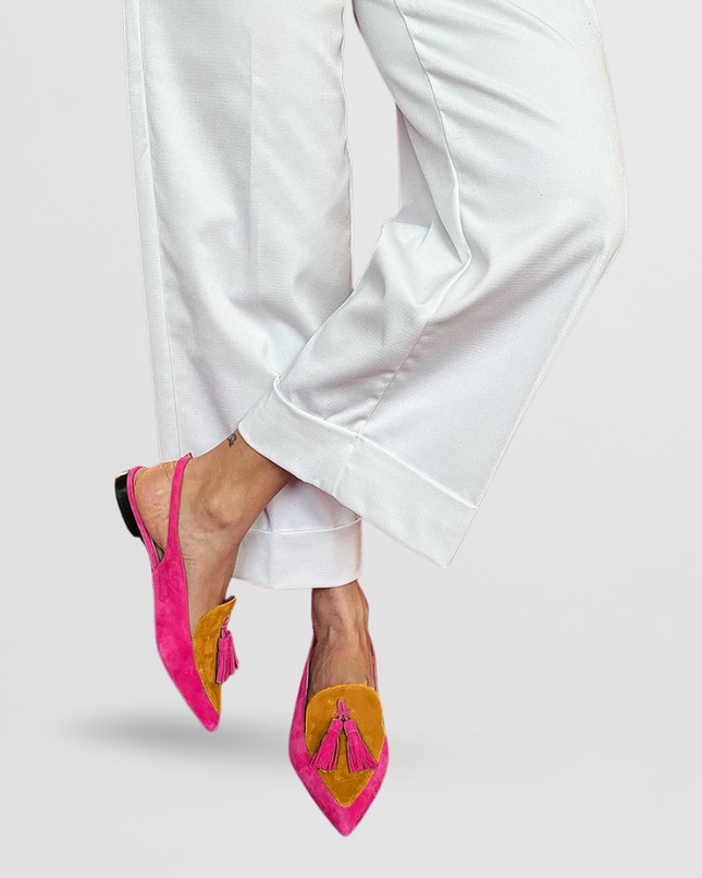 Anna - Bunte spitze Loafer