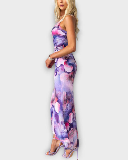 Heike - Maxikleid mit einseitiger Raffung