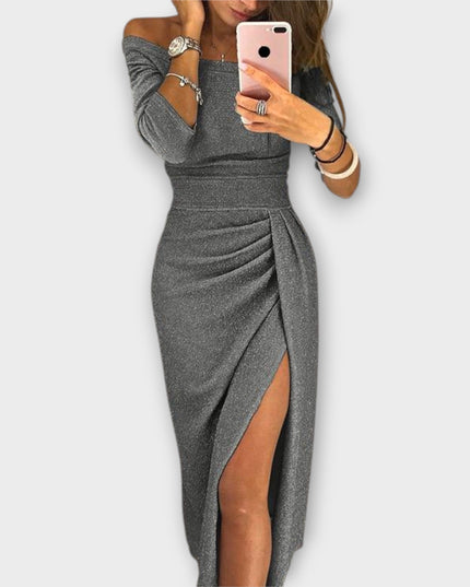 Queenie - Elegantes Off-Shoulder Kleid