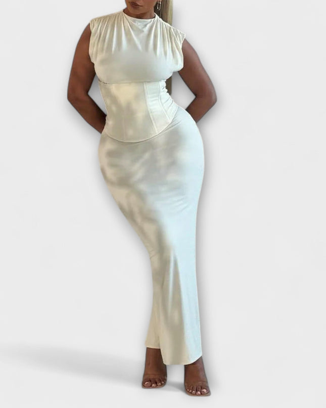 Heidi - Strapless Korsett Maxikleid