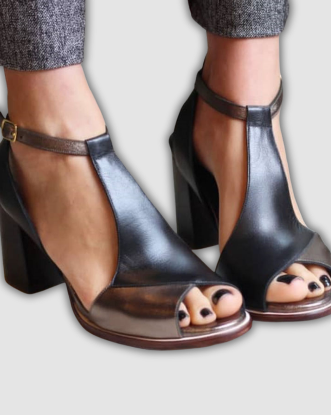 Zenzi - Offene Sandalen mit Absatz