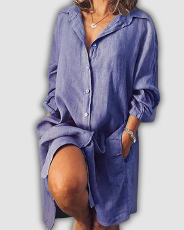 Trudelind - Midi-Kleid aus Baumwolle