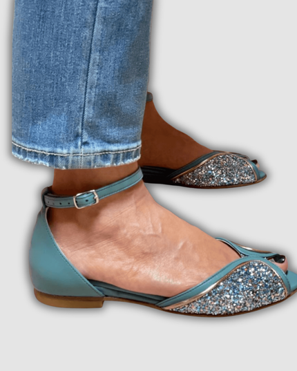 Ulrike - Elegante Glitzer-Sandalen