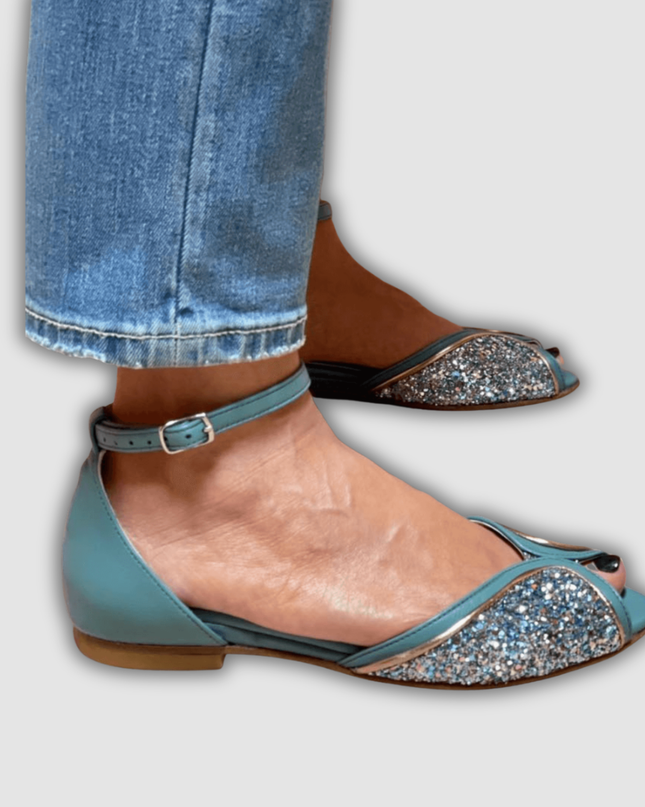 Ulrike - Elegante Glitzer-Sandalen