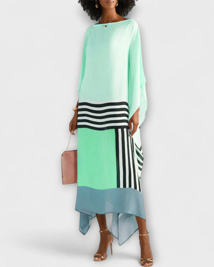 Anke - Locker geschnittener geometrischer Kaftan