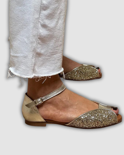Ilse - Sandalo Flat Glitterato Elegante