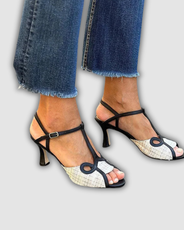Nova - Retro-Sandalen mit mittlerem Absatz