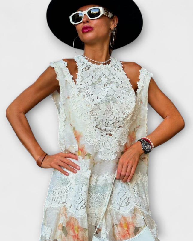 Margarete - Elegantes Kelly-Spitzen-Maxikleid