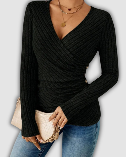 Serilda  - Bauchformendes Langarmshirt