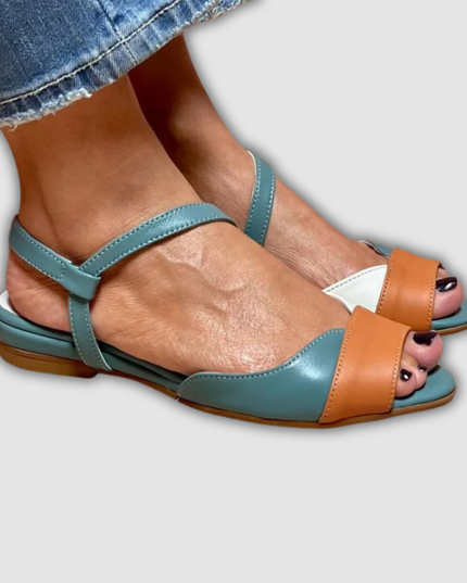 Marlies - Elegante Tricolore-Sandalen mit offener Spitze