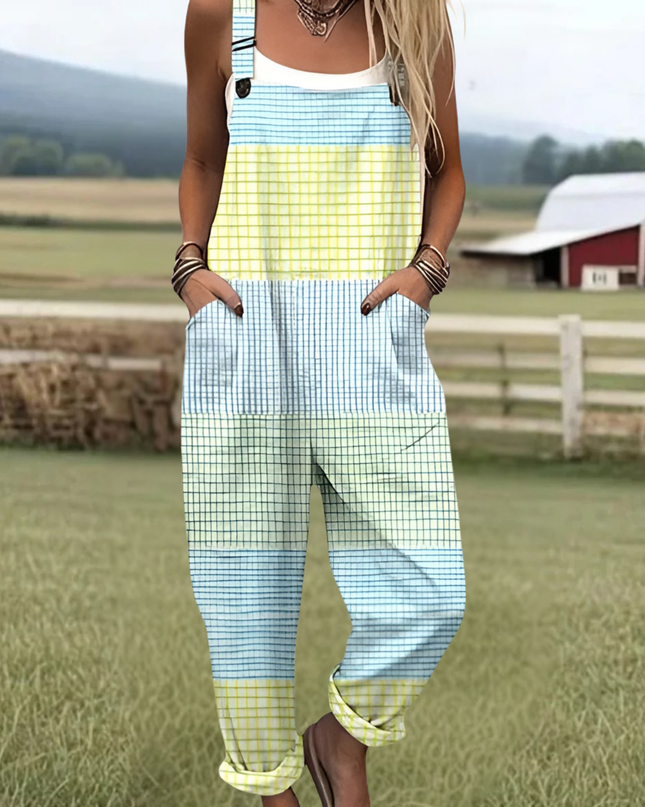 Helene - Vintage Blumen Jumpsuit Damen