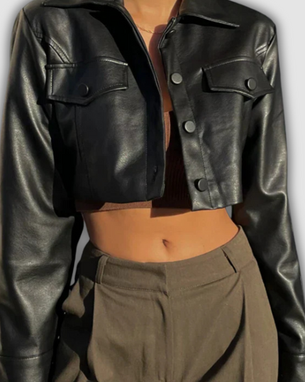 Altheira - Elegante Kunstlederjacke