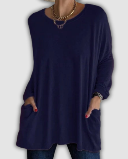Zenobia - Locker sitzendes Langarmshirt