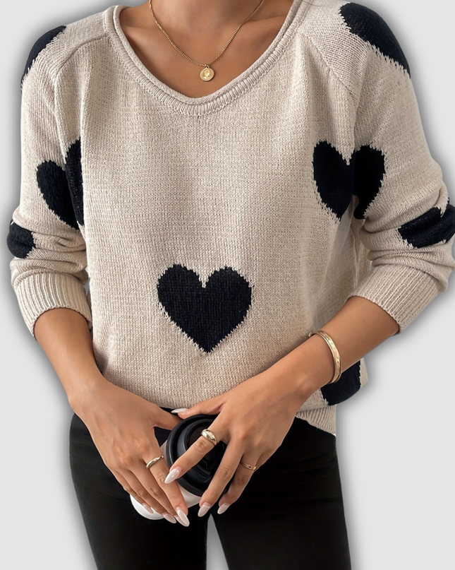 Delfina - Eleganter Langarm Pullover