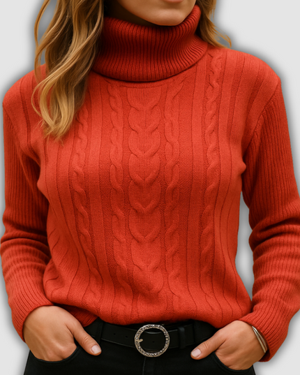Myla - Leichter Damenrollkragenpullover