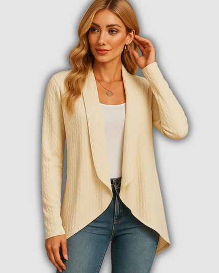 Oceana - Lange Damenstrickjacke