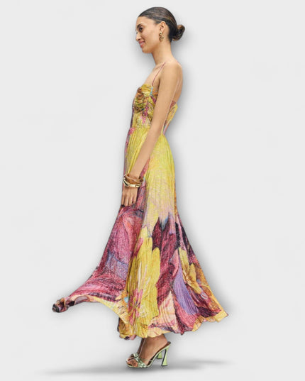 Emma - Maxikleid mit lebhaftem Ikat-Druck