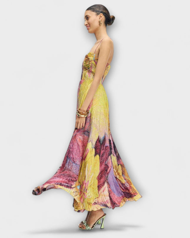 Emma - Maxikleid mit lebhaftem Ikat-Druck