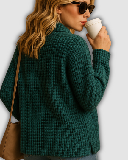 Quinley - Taillierter Damenstrickpullover