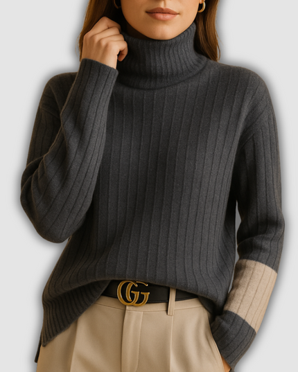 Calla - Damenstrickpullover mit Rollkragen