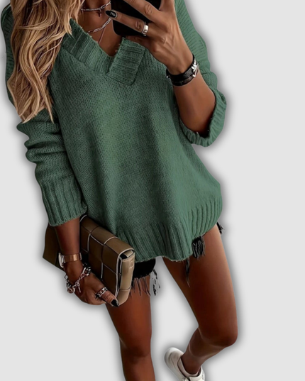 Lioba - Pullover mit V-Ausschnitt