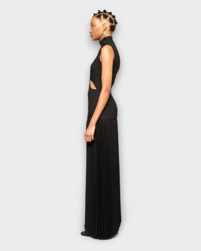 Alisa - Maxikleid mit Falten und Ausschnitten