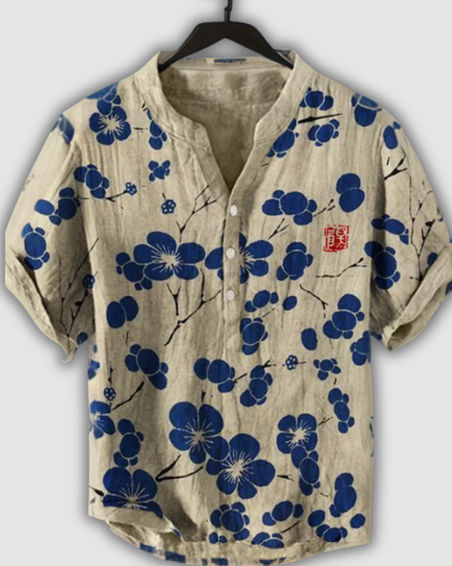Albruna - Japanische Bluse mit Kirschblüten