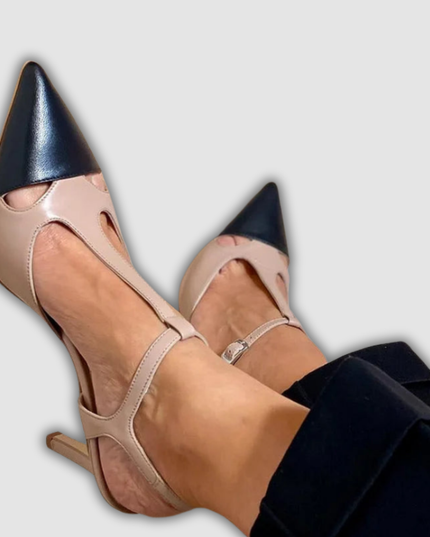 Leonora - Zweifarbige Spitzenschuhe für eleganten Stil