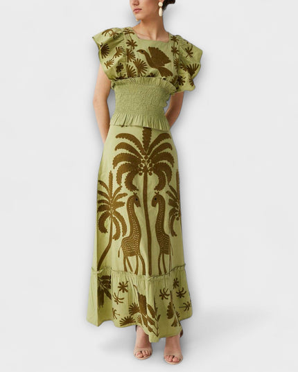 Britta - Schickes Palmbaumkleid