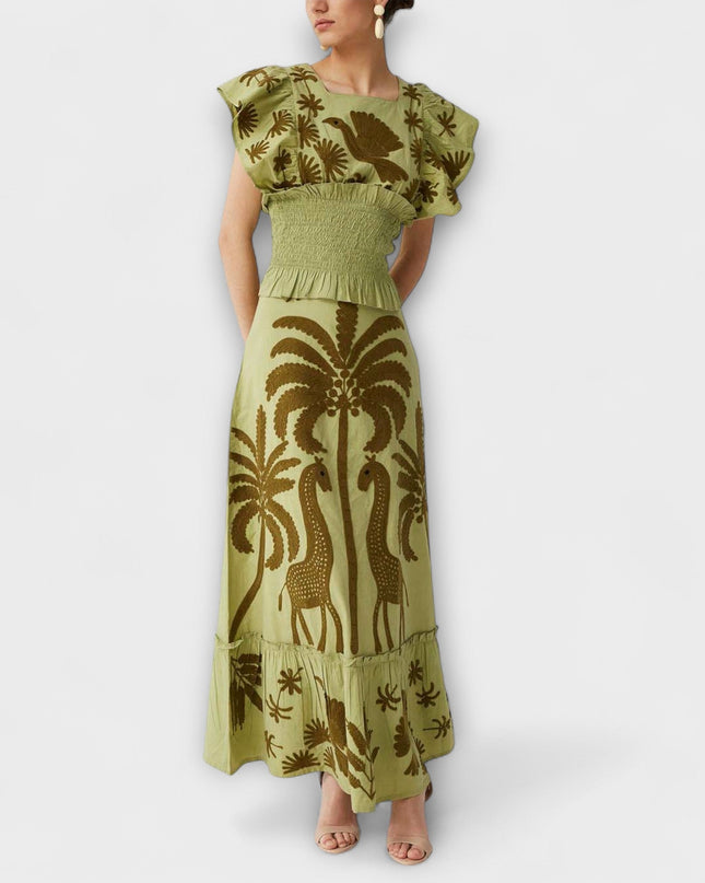 Britta - Schickes Palmbaumkleid