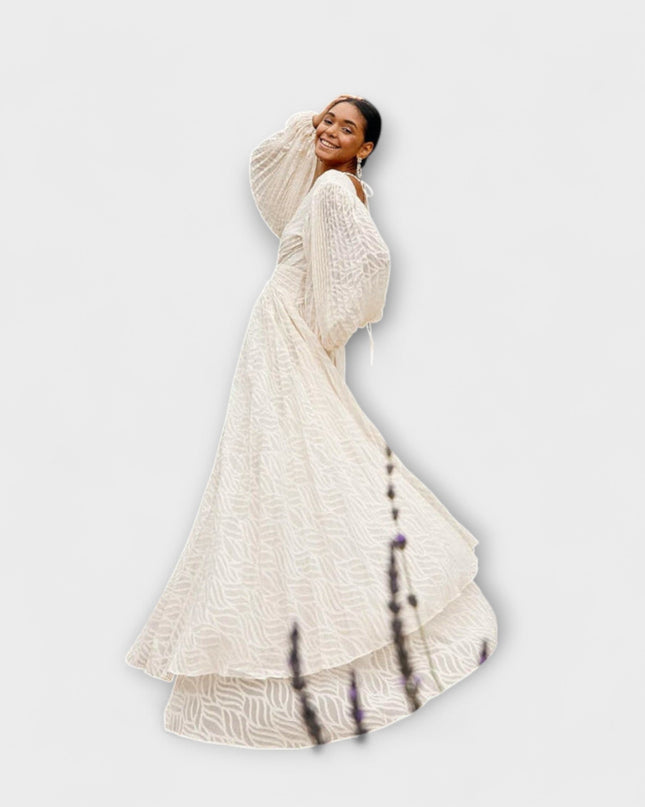 Larissa - Creme Maxi-Kleid von Allegory