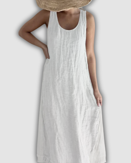 Waltrudis - Elegantes ärmelloses Maxikleid