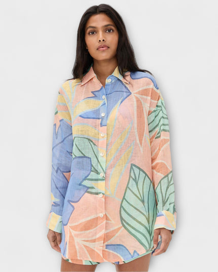 Mary - Tropisches Blattdruck Kurzset von Playa Boyfriend