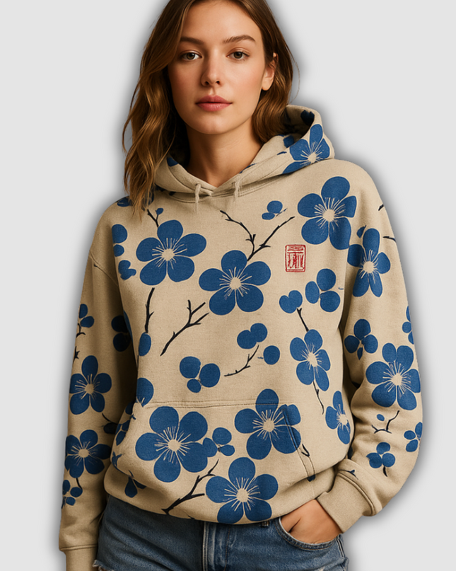 Bea - Geblümter Damen-Hoodie-Pullover