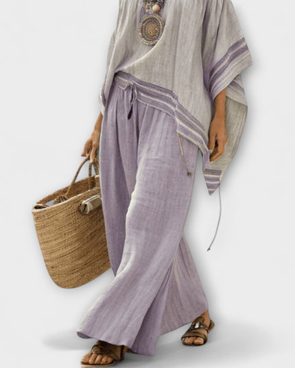 Elara - 2-Teiliges Boho Bardot Luftiges Set
