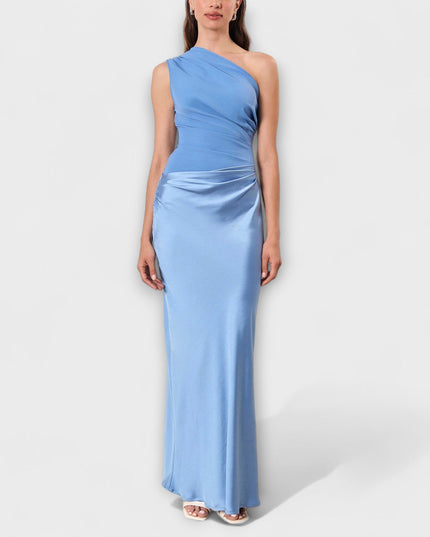 Mia – Ein Schulter Faltenkleid